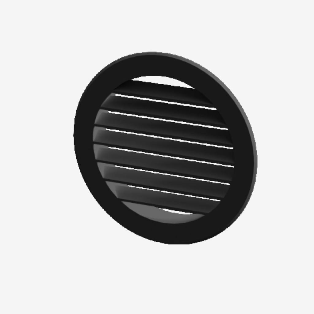 Exterior grille 160 - black