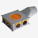 Distribution box 4-6 DN90, throat 125-160