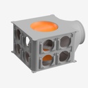 Distribution box 8-12 DN90, throat 160
