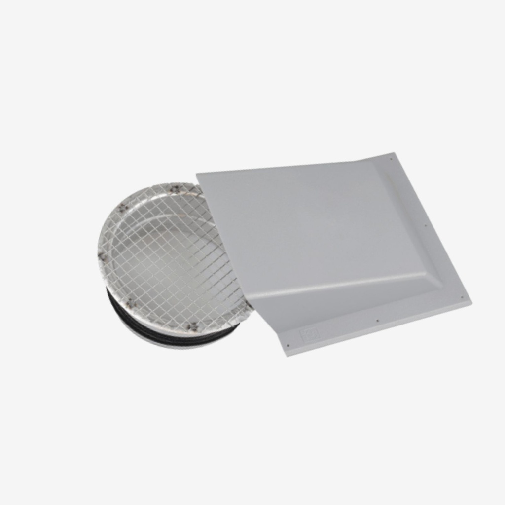 Air cowl exhaust/outdoor  male Ø200 grey