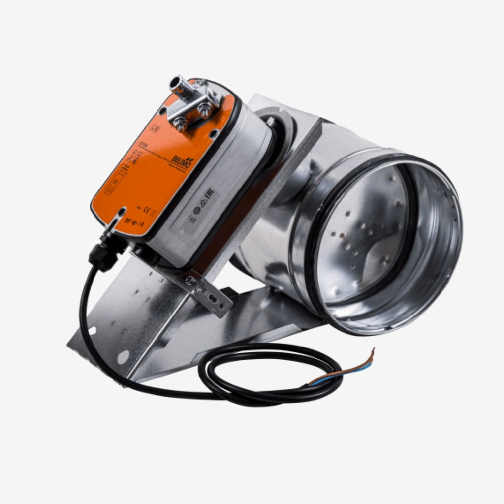 Closing air damper Ø250 w/spring