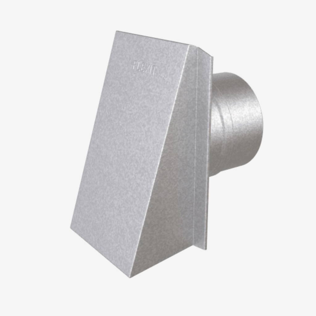 Wall cowl with shutter 100