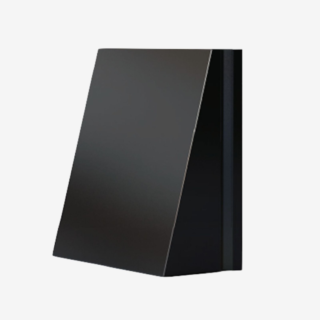 Zephyr grille 160 black, lacquered
