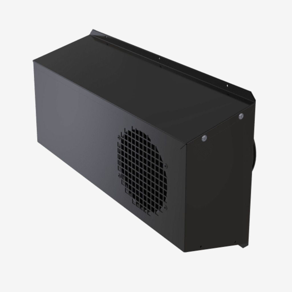 Wall hood V13 125 black