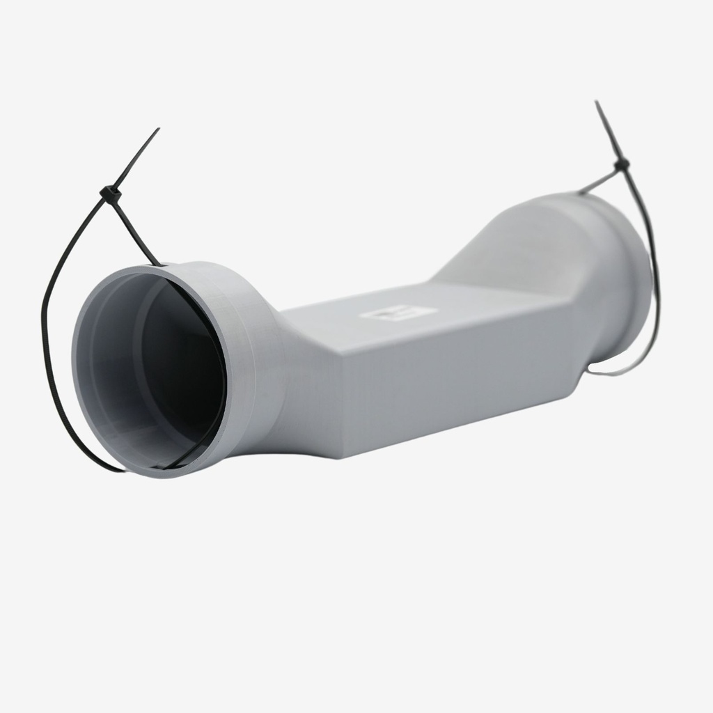 Short duct reducer DN90