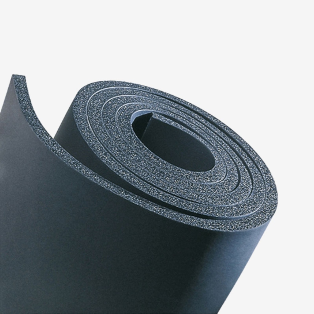 Rubber insulation 12mm, black 1x1,5m